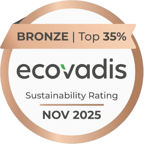 Ecovadis Bronze sustainability rating badge